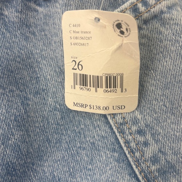 Free People Izzy Low Rise Flare Jeans Womens Size 26 Frayed Hem Denim NEW NWT - Picture 7 of 16